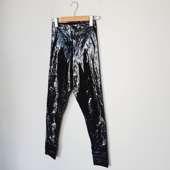 COMMANDO USA High Rise Vinyl Shapewear Pants - Picture 2 of 9